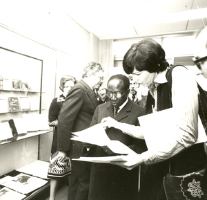 L.S. Senghor mit Ulla Schild, 1977